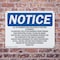 Signmission All Co-Payments Are Collected At The Time, 14 in W x Rectangle, Plastic OS-2PACK-NS-P-1014-L-10090 - alternate 2